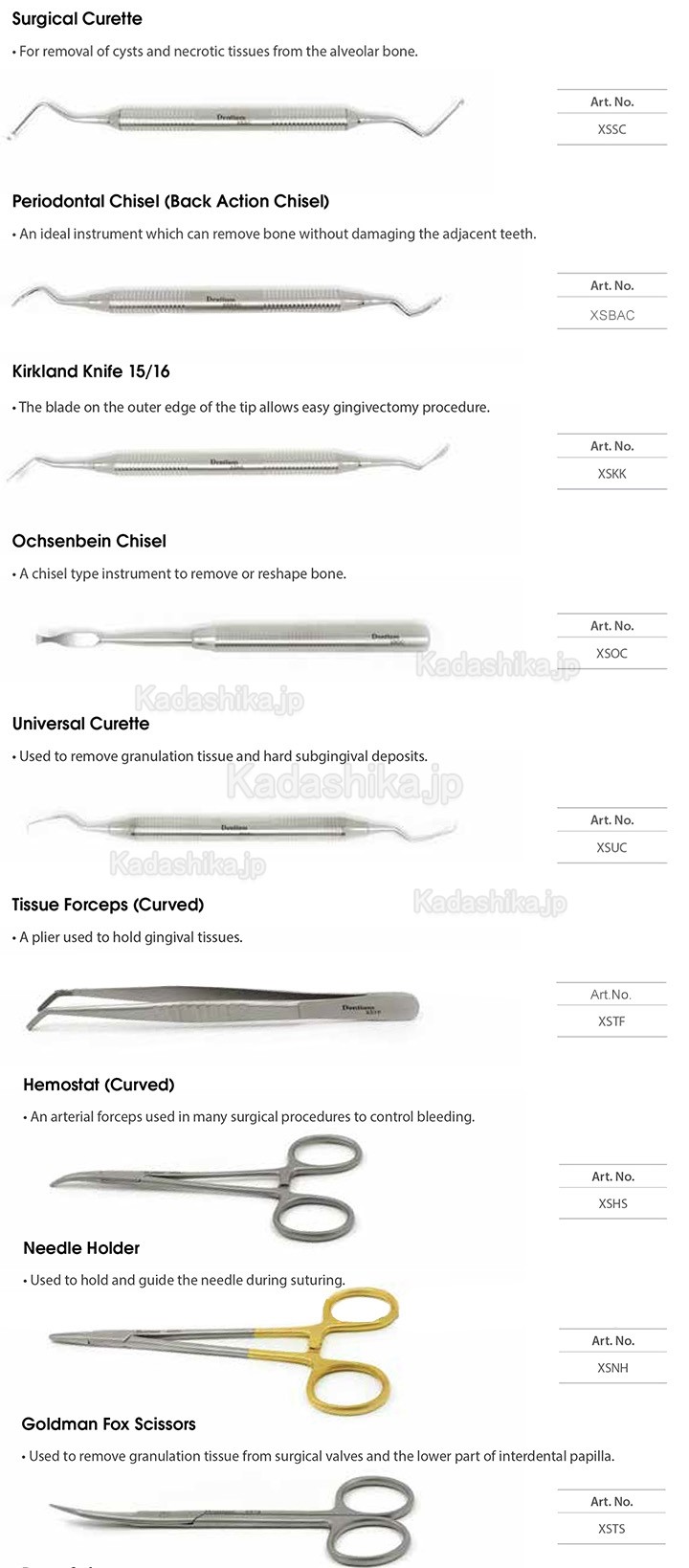 Dentium 口腔外科キット 18pcs 歯科インプラント手術セット